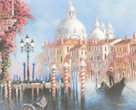 After Kelly. A View of Venice, with Santa Maria della Salute, limited edition print 100/195, 66cm x 80cm.