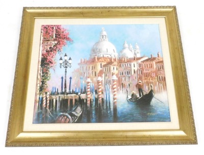 After Kelly. A View of Venice, with Santa Maria della Salute, limited edition print 100/195, 66cm x 80cm. - 2