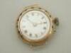 A ladies 9ct gold cased watch head