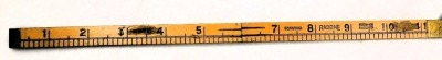 A Rabone 200ft tape measure, leather cased, number 418, together with a Rabone folding ruler. (2) - 3