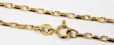 A 9ct gold cross on a cable link neck chain, with bolt ring clasp, 6.9g. - 3