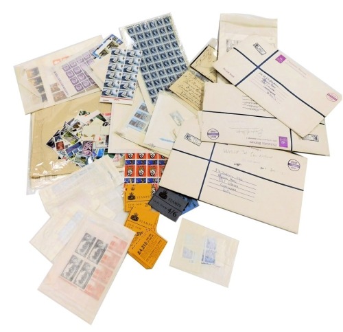 Philately. GB definitives and commemoratives, mint, some blocks, stamp books, and Victorian envelopes. (a quantity)