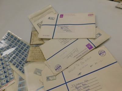 Philately. GB definitives and commemoratives, mint, some blocks, stamp books, and Victorian envelopes. (a quantity) - 4