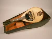 A Neapolitan rosewood and sycamore mandolin