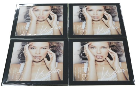 Four Kylie Minogue record shop mounted displays, that were never used, In Her Eyes 2001.