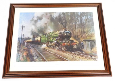 After Terence Cuneo (British, 1907-1996). Cathedral's Express, print, 58.5cm x 80cm. - 2