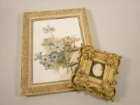 A Cameo type plaque in gilt frame