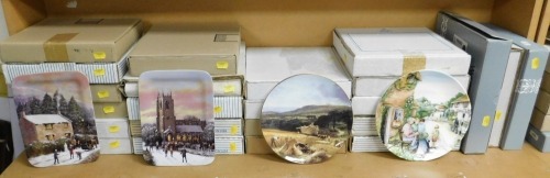 Collector's plates, to include Bradford Exchange, Wedgwood, etc. (1 shelf)