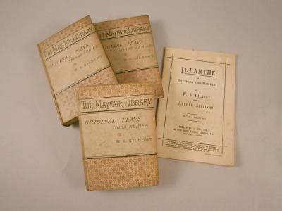 Three volumes of plays by W S Gilbert