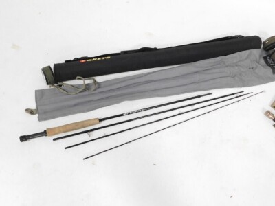 A Greys Streamflex 10ft #5 four piece fly fishing rod, with case and tube, together with a Greys Pilgrim 9ft #6/7 four piece fly fishing rod, with case and tube. - 2