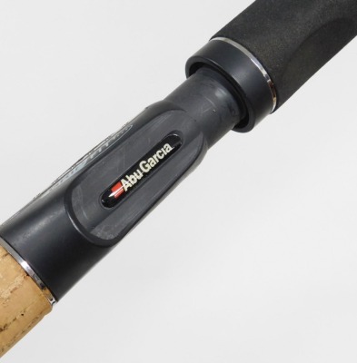 A feeder fishing rod with fixed spool, and two spare sections, rod holdall and three other rods including a Shimano Perfection two piece fly rod. - 3