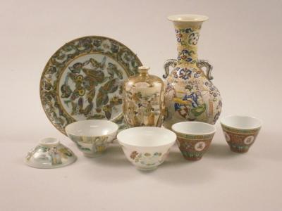 Various items of Japanese and Chinese porcelain