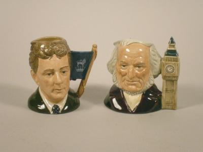 Two medium sized Royal Doulton character jugs