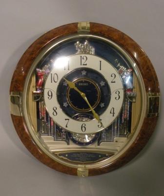 A Seiko musical automaton wall clock