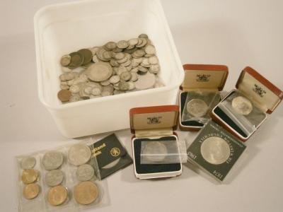 A quantity of early 20thC silver coinage