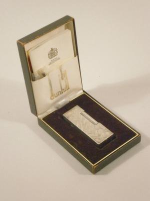 A Dunhill silver plated lighter