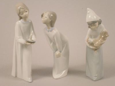 Three items of Lladro porcelain