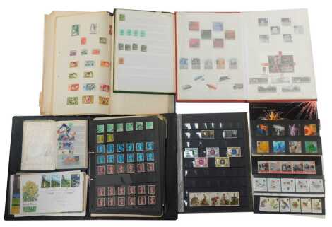 Various stamp albums, GB commemorative, etc. including QEII, Royal Mail Commemorative Millennium stamps, Farmer's Tales, first day covers, etc. (a quantity)