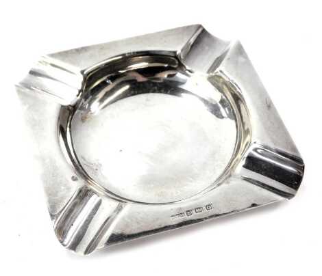 A George VI silver ashtray, Birmingham 1938, 1.54oz.