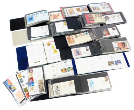 Philately. English, Commonwealth and American first day covers, in ten albums and books.