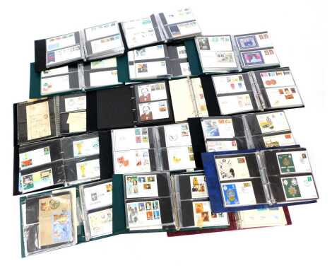 Philately. GB first day covers, together with other covers and a Soviet Union collection of mint commemorative 1967-1992, mint, contained in sixteen lever arch albums and files.