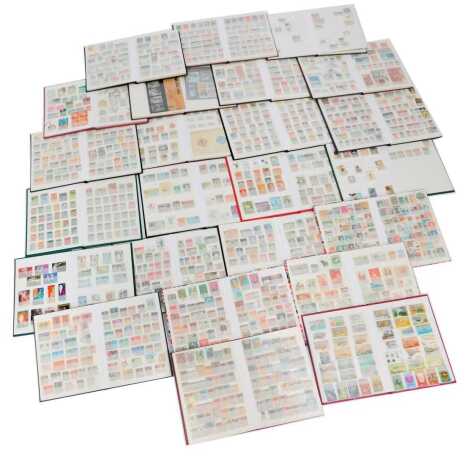 Philately. Commonwealth and World stamps, in twenty four stock books.