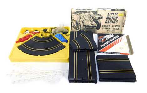 An Airfix motor racing game, comprising two cars, track, accessory pack, etc.