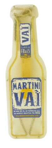 A mid century martini VAI French advertising Perspex wall light, of bottle form, 70cm high.