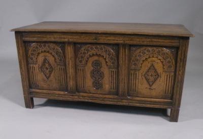 An oak coffer