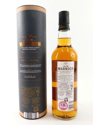 A bottle of Glen Marnoch highland single malt Scotch whisky, matured three years, in original packaging. - 2