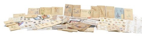 A quantity of first day covers, cigarette cards, etc.