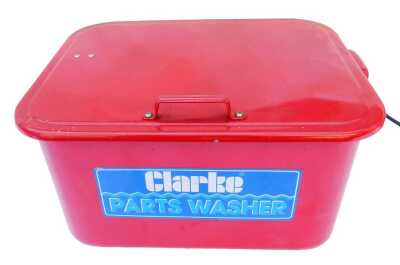 A Clarke parts washer.