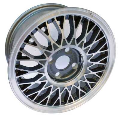 A Ford Sierra Cosworth alloy wheel.