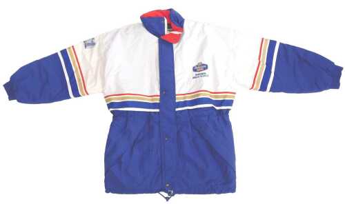 A Rothmans racing jacket, size large.