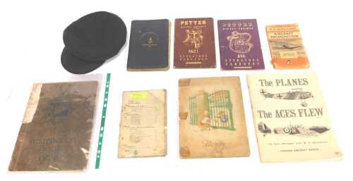 A Stoker's Manual for 1912, together with Saville-Sneath (RA) Aircraft Recognition, paperback, Petter Diesel Engine Manuals, a wool peak cap, Buick instruction book for 1928, etc. (a quantity)