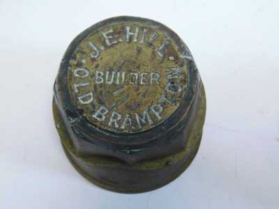 A group of brass cart hub caps for Kirkstall Forge Company Leeds, Rush and Hinson Nottingham and Mansfield, JE Hill Old Brampton, etc. (1 box) - 4