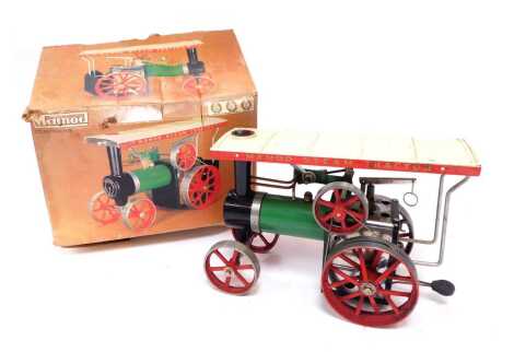 A Mamod TE1A steam tractor, boxed.