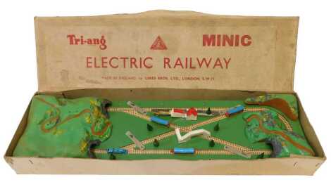 A Tri-ang Minic electric railway, boxed.