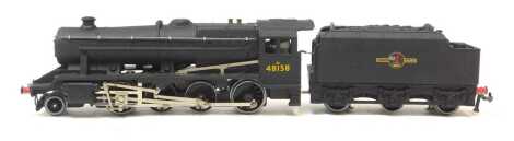 A Hornby OO LT25 LMR class 8f locomotive, 2-8-0, 48158, in BR black, boxed.