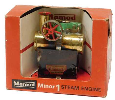 A Mamod Minor 1 steam engine, boxed.