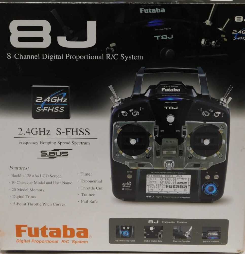 A Futaba 8J eight channel digital proportional RC System 