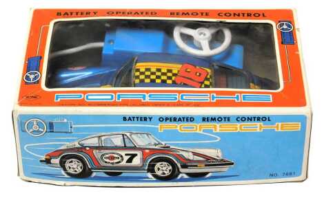 A Yone battery operated remote control Porsche, boxed.