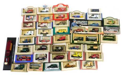 Lledo and Oxford boxed diecast, including Oxford Radio Times van, The Spirit of Brooklands Castrol Wakefield Motor Oil truck, Oxford diecast Bemish Tramways Motor Service Motor Tram, etc. (a quantity)