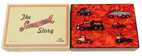 A Corgi 1:50 CC99140 The Scammell Story limited edition box set, contains six diecast models and limited edition history booklet, boxed.