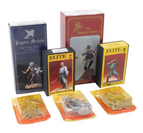 Various models, to include an Imperial Gallery figure, a Pegaso Models figure, three dragons, etc. (a quantity)