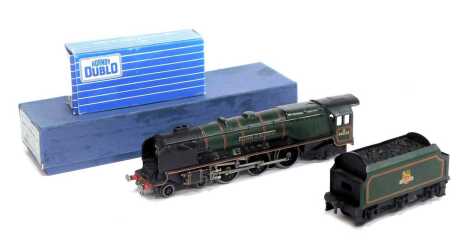 A Hornby Dublo EDL12 three rail Duchess class locomotive Duchess of Montrose, 4-6-2, 46232, in BR lined green, boxed.