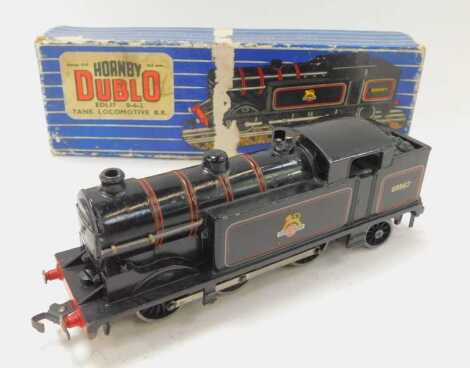 A Hornby Dublo OO gauge locomotive, Britsh Railway, 0-6-2, EDL17, in black livery, 69567.