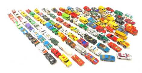 Matchbox and other diecast, to include a Camero Irock-Z23, BMW 323 Cabriolet, 1982 fire engine, etc. (1 box)