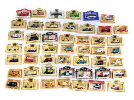 A group of boxed diecast, to include Lledo promotional models, Kleenex tissues, commemorative vans, etc. (1 box)