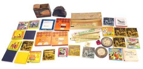 Various Super 8 reels, to include Born Free, Winnie the Pooh and the Honey Tree, Sleeping Beauty, etc., together with a Minicine film strip projector, boxed, etc. (1 box)